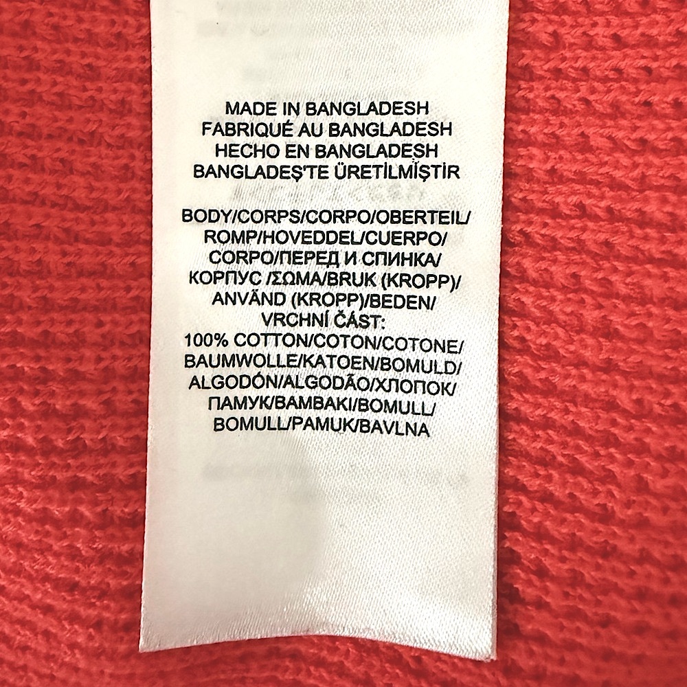 LAUREN RALPH LAUREN Coral Orange Lightweight Knit Hooded Sweater Medium - Picture 9 of 9